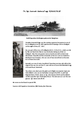 A preview of a PDF biography for Fogg, Kenneth Andrew
